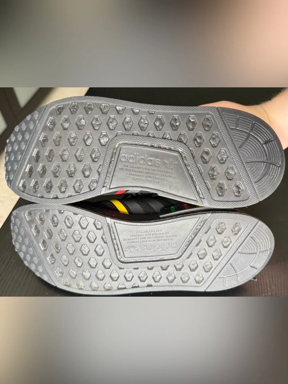adidas Men’s Black Sneakers with Yellow, Teal & Multicolor Accents